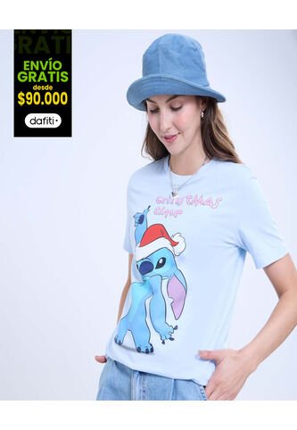 Camiseta Para Mujer Stitch Navideño  De Mujer #40092360 Ostu Ostu