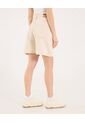 Bermuda  Para Mujer Wide-Leg Color Crudo Marca Ostu #40100110 de Ostu