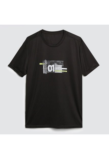Camiseta Para Hombre Manga Corta Color Negro Marca Ostu #60090972