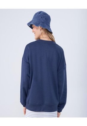 Buzo Para Mujer Cuello Redondo Color Azul  Marca Ostu #40060431