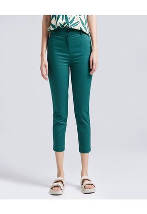 Pantalon Para Mujer Capri Color Verde  Marca Ostu #40070460