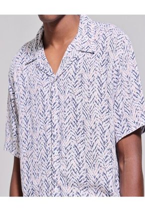 Camisa Para Hombre Manga Corta Sin Bolsillo Color Blanco Marca Ostu #60010527