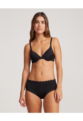 Panty Para Mujer Clasico Color Negro Marca Ostu #40800017