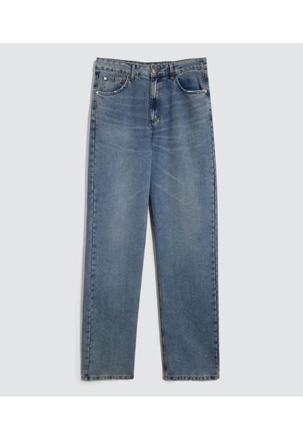 Jean Para Hombre Loose Color Azul Medio Marca Ostu #60160358