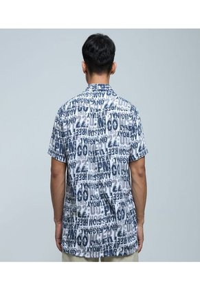 Camisa Para Hombre Manga Corta Sin Bolsillo Color Gris Oscuro Marca Ostu #60010708