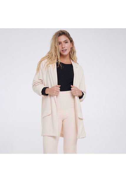Chaqueta Para Mujer Desestructurada Color Beige Marca Ostu #40080154