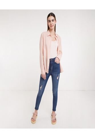 Jean Para Mujer Skinny Color Azul  Marca Ostu #40160274 Ostu