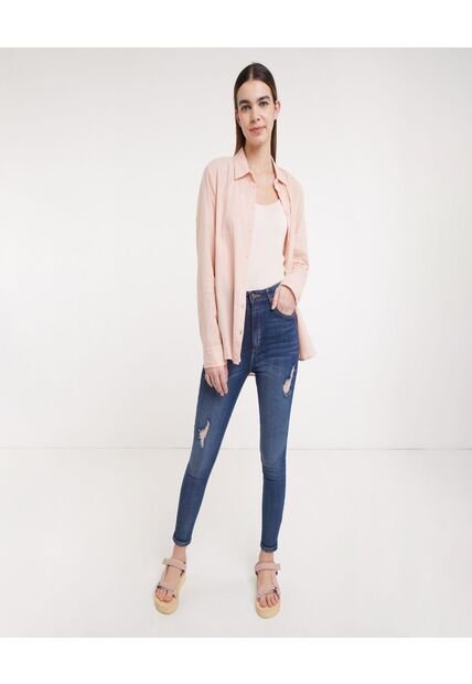 Jean Para Mujer Skinny Color Azul  Marca Ostu #40160274