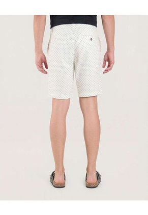 Bermuda  Para Hombre Regular Corto Color Marfil Marca Ostu #60100488