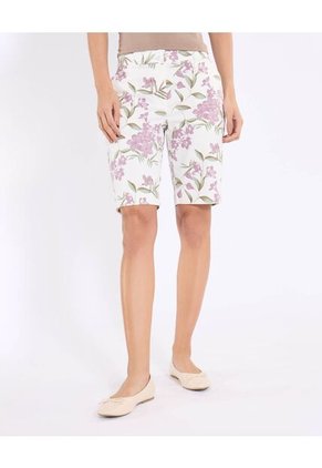 Bermuda Para Mujer Regular Corto Color Marfil Marca Ostu #40100114