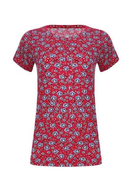 Camiseta Para Mujer Manga Corta Color Rosado  Marca Ostu #40090791