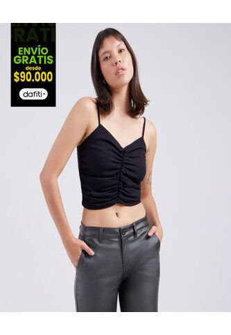 Blusa Para Mujer Manga Sisa Color Negro Marca Ostu #40120871 Ostu