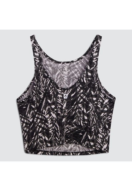 Crop Top Para Mujer Manga Sisa Color Gris  Marca Ostu #40091746