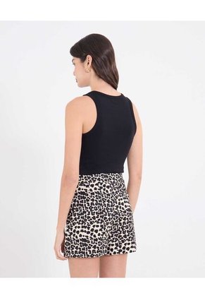 Camiseta Para Mujer Manga Sisa Cuello Redondo Color Negro Marca Ostu #40092555