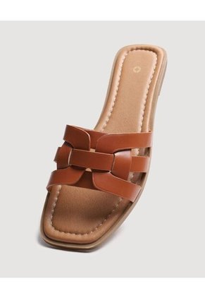 Sandalias  Para Mujer Sandalia Color Café Marca Ostu #40690016