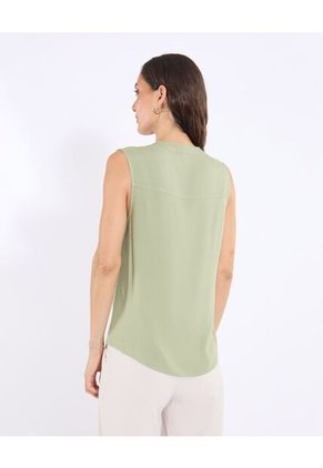 Blusa Para Mujer Manga Sisa Color Verde Marca Ostu #40121205