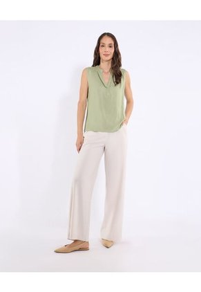 Blusa Para Mujer Manga Sisa Color Verde Marca Ostu #40121205