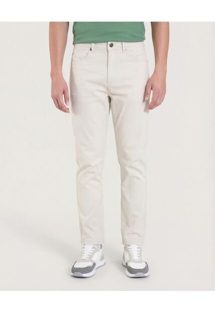 Pantalón  Para Hombre 5 Bolsillos Color Beige Marca Ostu #60070544