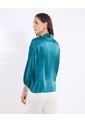 Blusa  Para Mujer Manga Larga Color Verde Marca Ostu #40121272 de Ostu