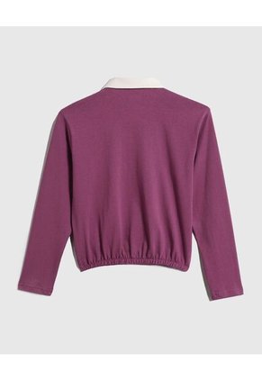 Camiseta Para Niña Manga Larga Color Morado Marca Ostu #90090220