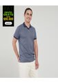 Polo Para Hombre Cuello Tejido Sin Bolsillo Color Azul  Marca Ostu #60110567 de Ostu
