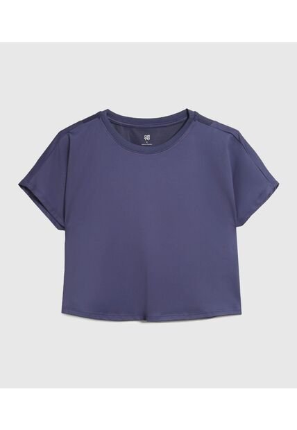 Camiseta Para Mujer Manga Sisa Cuello Redondo Color Azul Marca Ostu #40092548