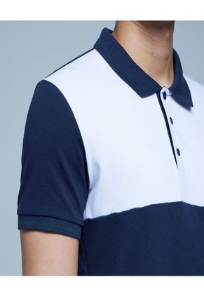 Polo Para Hombre Cuello Tejido Sin Bolsillo Color Azul  Marca Ostu #60110662