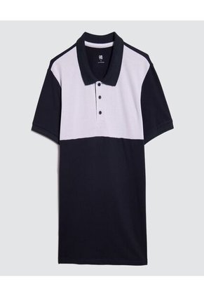 Polo Para Hombre Cuello Tejido Sin Bolsillo Color Azul  Marca Ostu #60110662