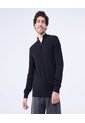 Saco Para Hombre Cuello Alto O Cuello Tortuga Color Negro Marca Ostu #60330037 de Ostu