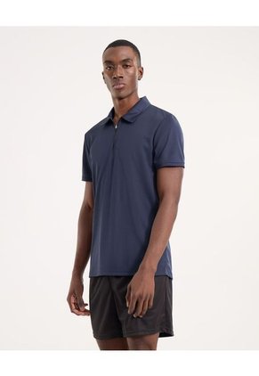 Polo Para Hombre Cuello Maquina Sin Bolsillo Color Azul Marca Ostu #60110830