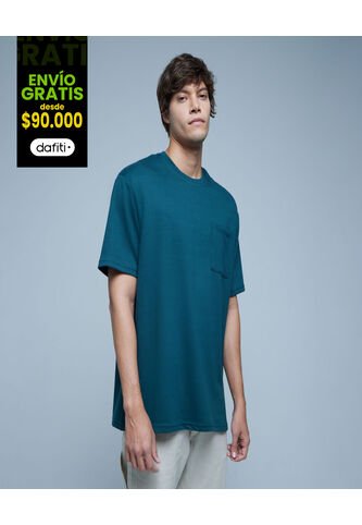 Camiseta Para Hombre Manga Corta Color Verde  Marca Ostu #60091222 Ostu
