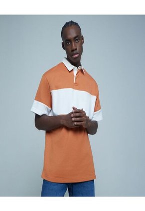 Polo Para Hombre Cuello Maquina Sin Bolsillo Color Café  Marca Ostu #60110585