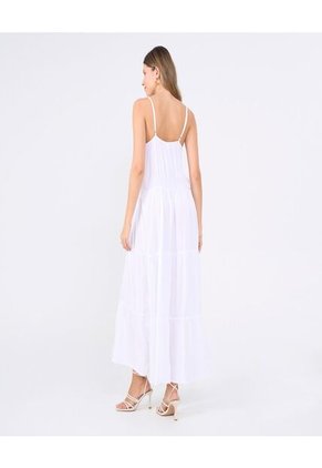 Vestido Para Mujer M/Sisa Largo Color Blanco Marca Ostu #40170314