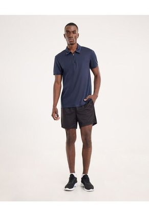 Polo Para Hombre Cuello Maquina Sin Bolsillo Color Azul Marca Ostu #60110830