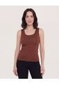 Top  Para Mujer Hombro Ancho Color Café Marca Ostu #40228216 de Ostu