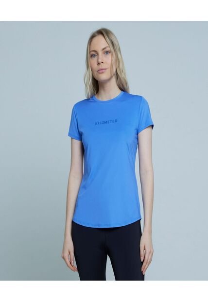 Camiseta Para Mujer Manga Corta Color Azul  Marca Ostu #40091903