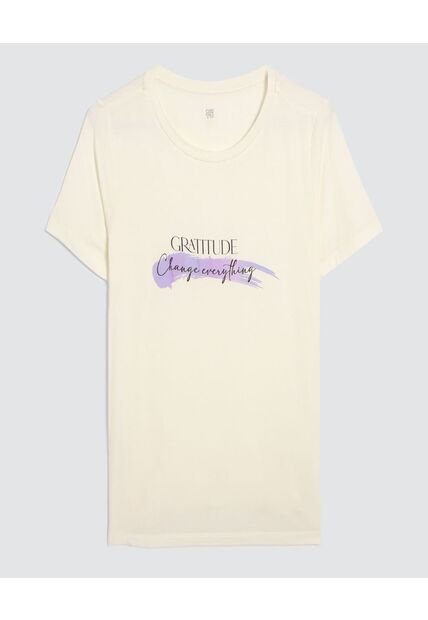 Camiseta Para Mujer Manga Corta Color Blanco Marca Ostu #40091953