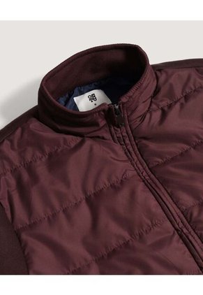 Chaqueta  Para Hombre Bomber Color Vino Marca Ostu #60080127