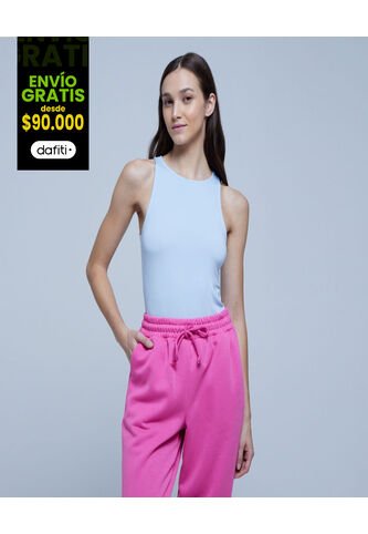 Body Para Mujer Manga Sisa Color Celeste Marca Ostu #40200104 Ostu