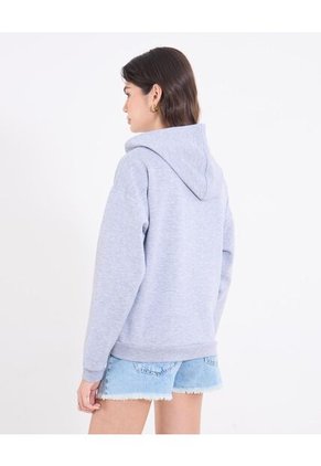 Buzo Para Mujer Hoodie Color Gris Marca Ostu #40060506