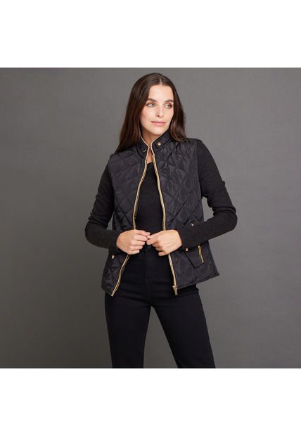 Chaleco Para Mujer  Color Negro Marca Ostu #40250010