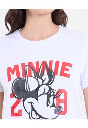 Camiseta  Para Mujer Manga Corta Cuello Redondo Color Blanco Marca Ostu #40092746