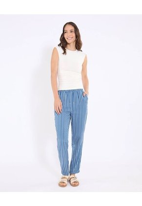 Camiseta  Para Mujer Manga Sisa Cuello Redondo Color Crema Marca Ostu #40092763