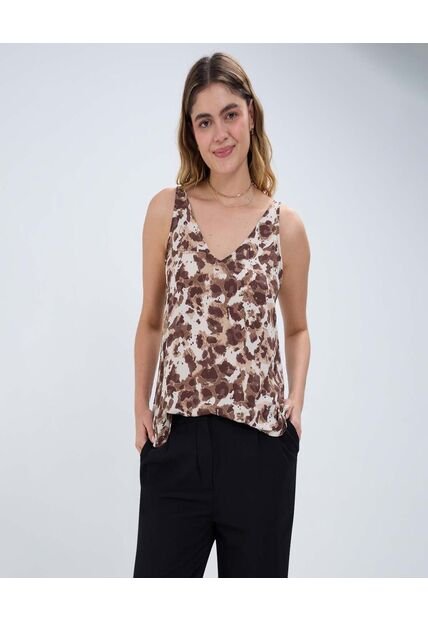Blusa Para Mujer Manga Sisa Color Crema Marca Ostu #40120938