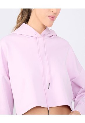 Crop Top Para Mujer Hoodie Color Rosa Marca Ostu #40060415