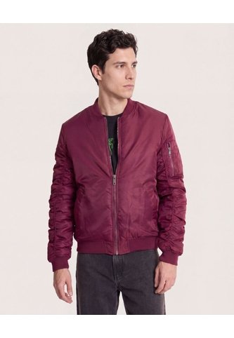 Chaqueta Bomber  Para Hombre Vino Ostu Ostu