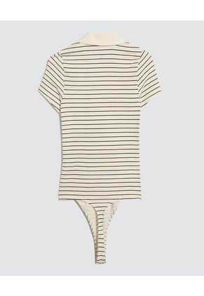 Body Para Mujer Manga Corta Color Crudo Marca Ostu #40200144