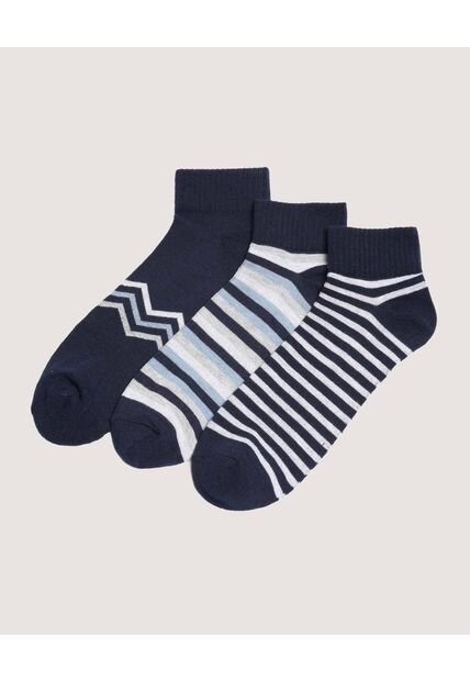 Medias X3 Para Hombre Tobillera Color Negro Marca Ostu #60980341