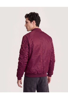 Chaqueta Bomber  Para Hombre Vino Ostu