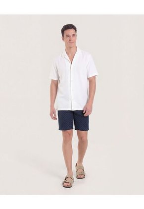 Bermuda  Para Hombre Regular Corto Color Azul Marca Ostu #60100488